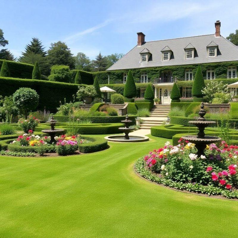 French Formal Garden Landscape