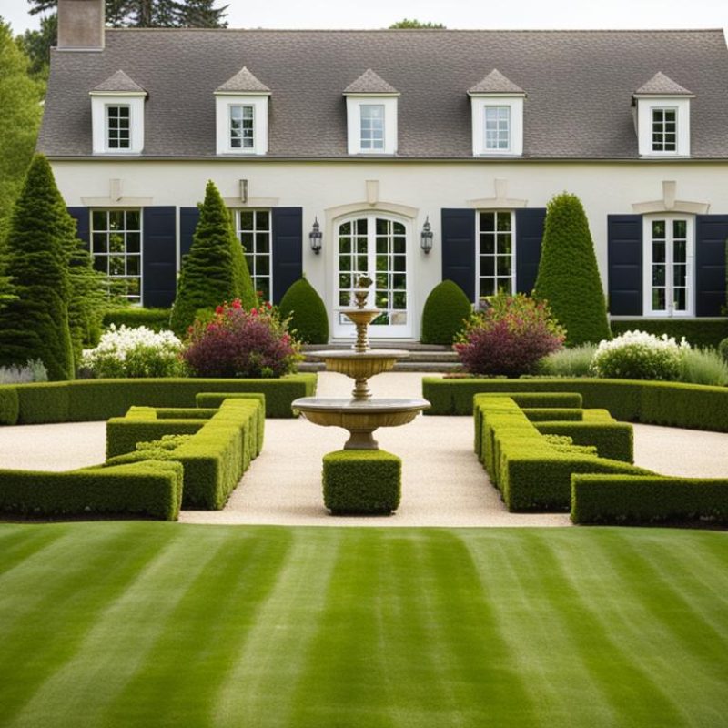 French Formal Garden Landscape
