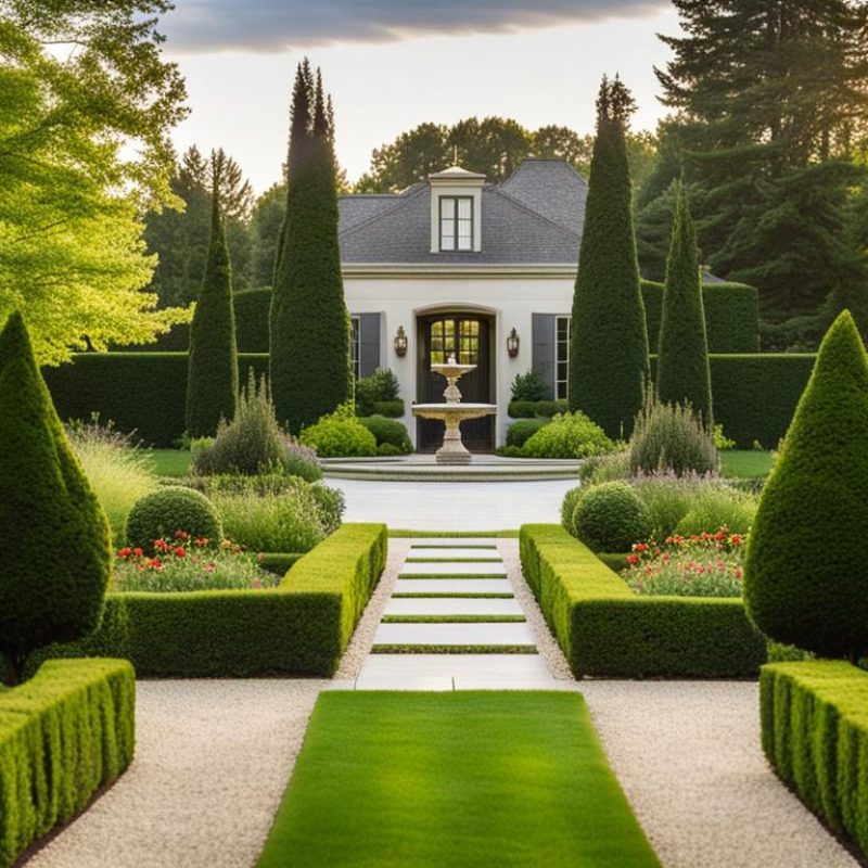 French Formal Garden Landscape