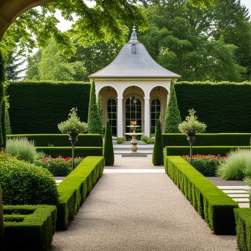 French Formal Garden Landscape