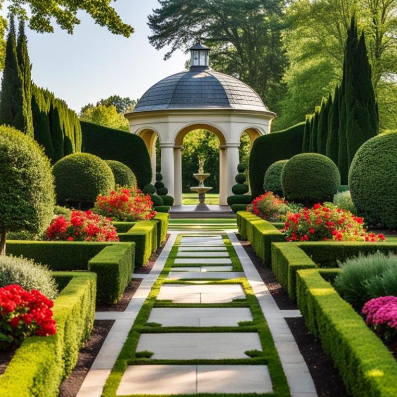 French Formal Garden Landscape