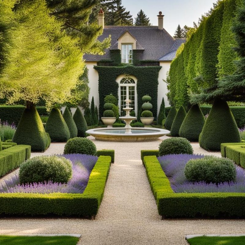 French Formal Garden Landscape
