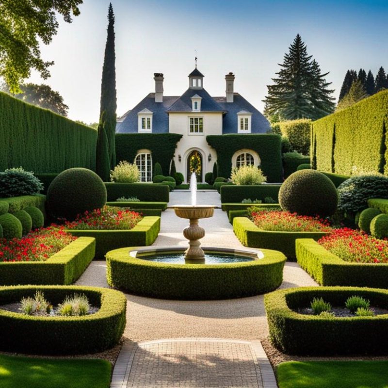 French Formal Garden Landscape