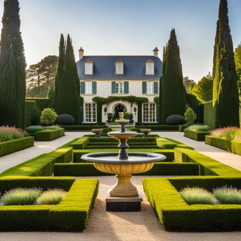 French Formal Garden Landscape