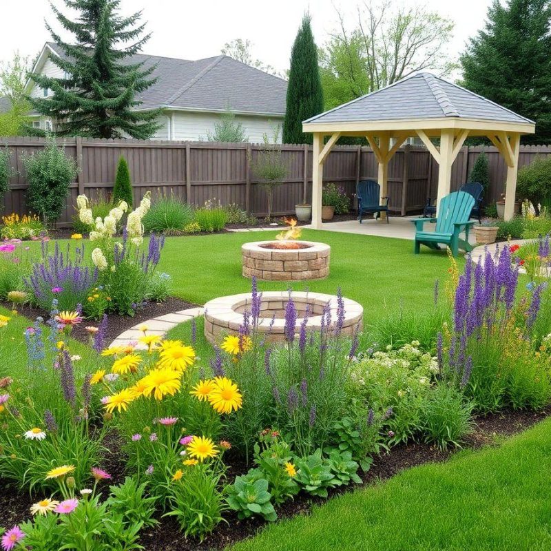 Pollinators-Friendly Garden Landscape