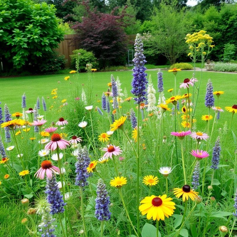 Pollinators-Friendly Garden Landscape