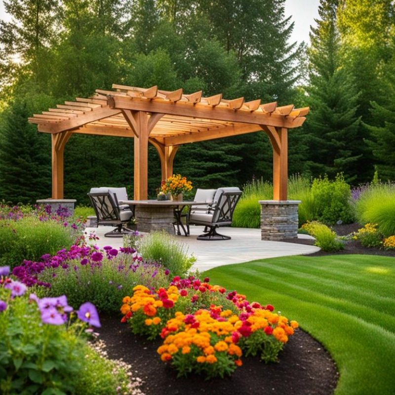 Pollinators-Friendly Garden Landscape