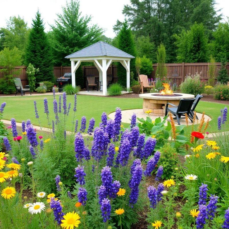 Pollinators-Friendly Garden Landscape