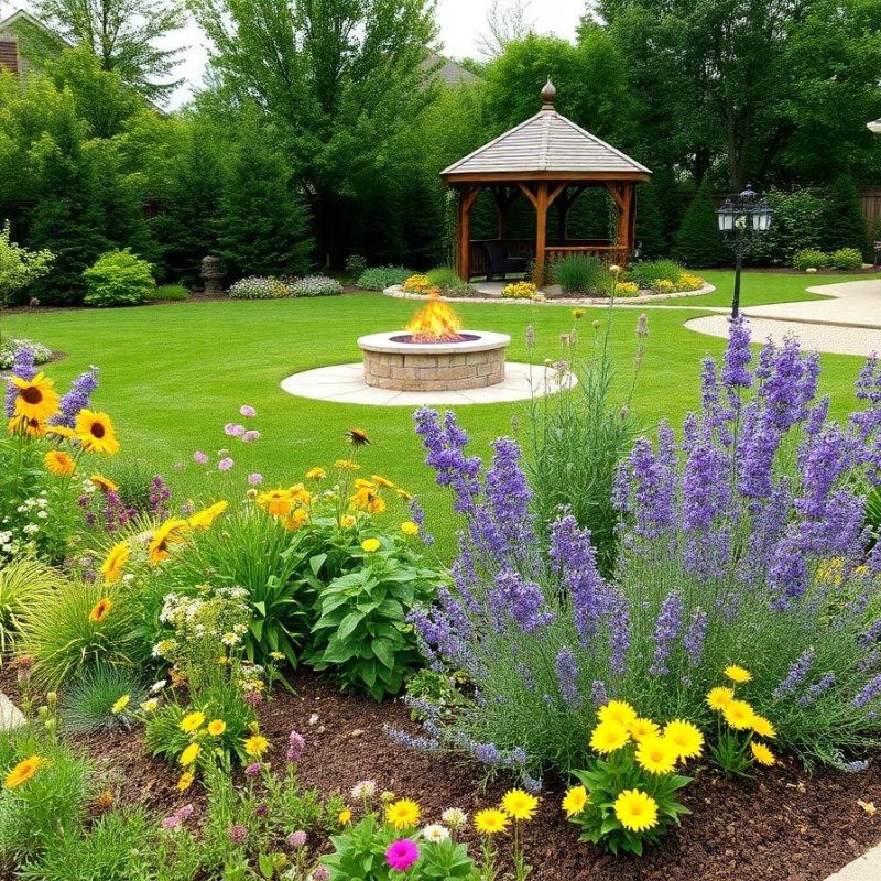 Pollinators-Friendly Garden Landscape