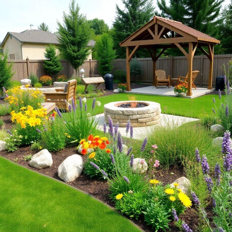 Pollinators-Friendly Garden Landscape