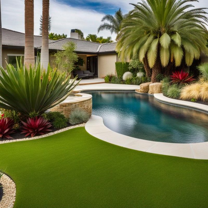 Tropical Garden in Front Yard