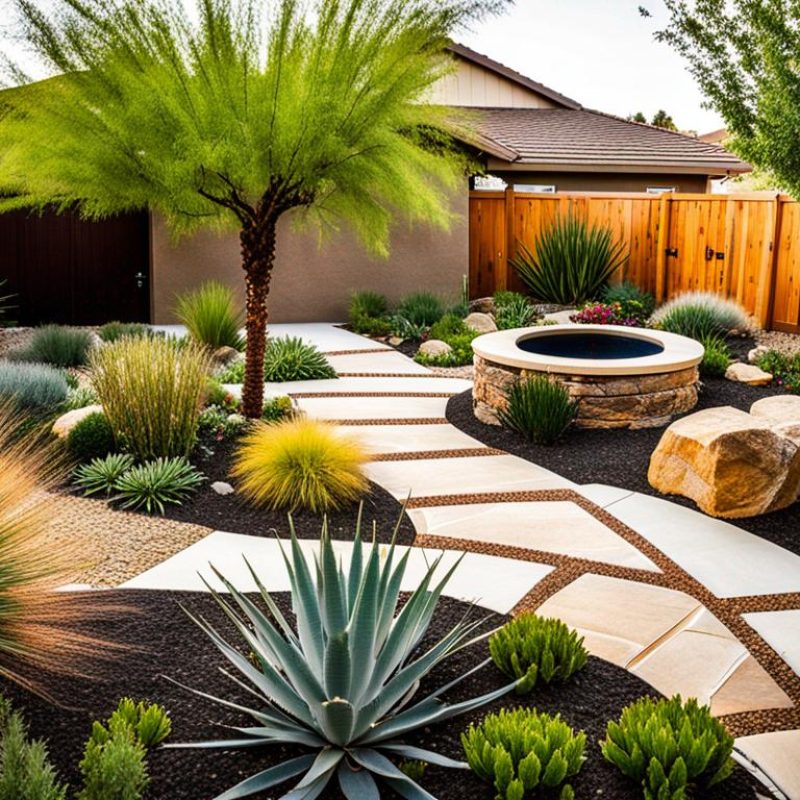 Xeriscaping Garden